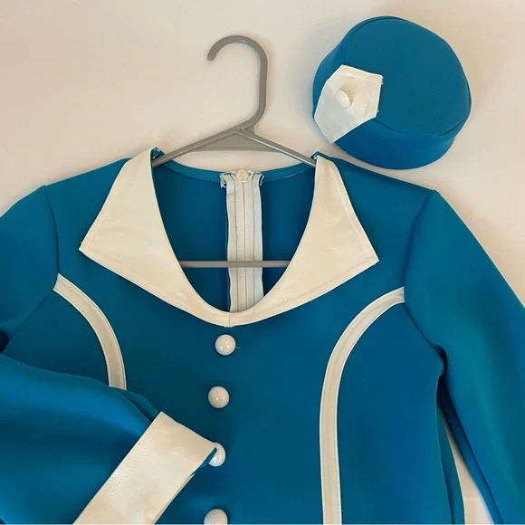 Weissman fly me to the moon child XL  style 10145 flight attendant. Blue - Picture 3 of 5